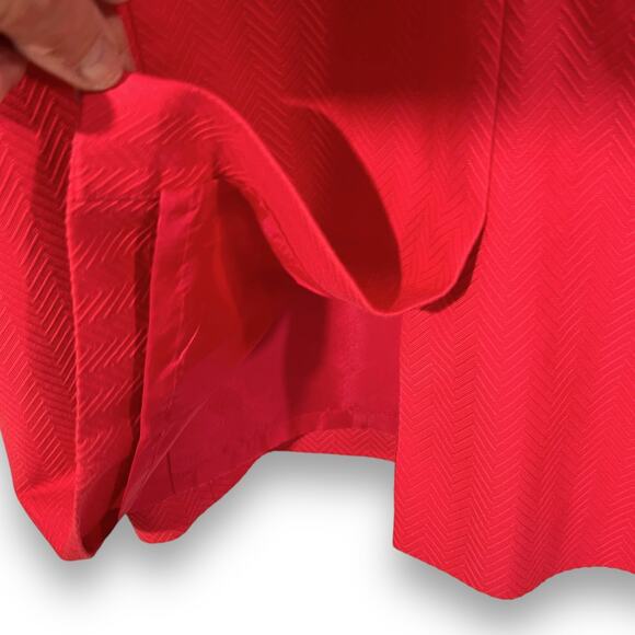 Talbots Sheath Dress Size 14 Chain Detail Pink Short Sleeve Knee Length - Picture 7 of 9